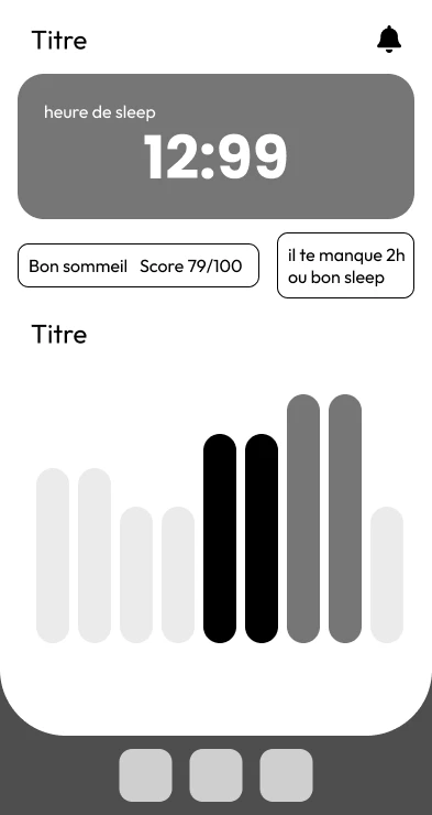 Wireframe - Sommeil