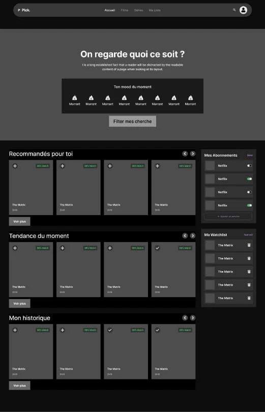 Wireframe Home